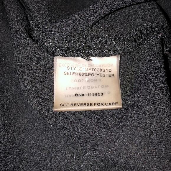 41 Hawthorn Goth Dark Black Shear Edgy Studded Top Medium - Picture 7 of 8